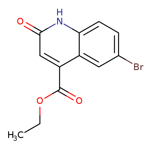 CCOC(=O)c1cc(=O)[nH]c2c1cc(Br)cc2