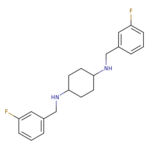Fc1cccc(c1)CNC1CCC(CC1)NCc1cccc(c1)F