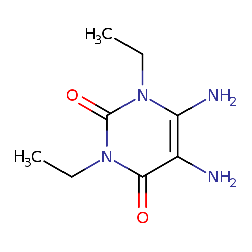 CCn1c(N)c(N)c(=O)n(c1=O)CC