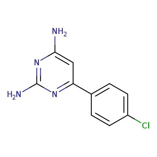 Clc1ccc(cc1)c1cc(N)nc(n1)N