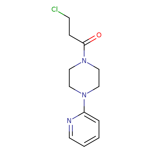 ClCCC(=O)N1CCN(CC1)c1ccccn1