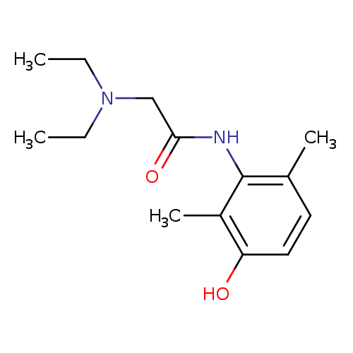 CCN(CC(=O)Nc1c(C)ccc(c1C)O)CC