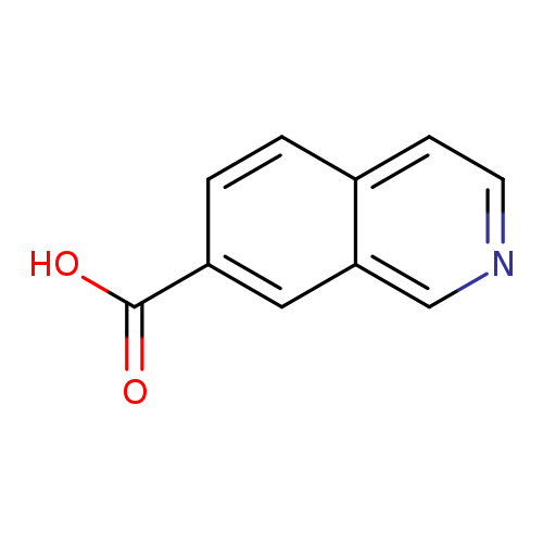 OC(=O)c1ccc2c(c1)cncc2