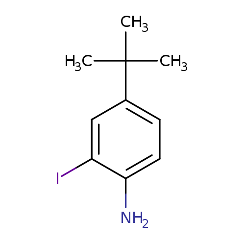Nc1ccc(cc1I)C(C)(C)C