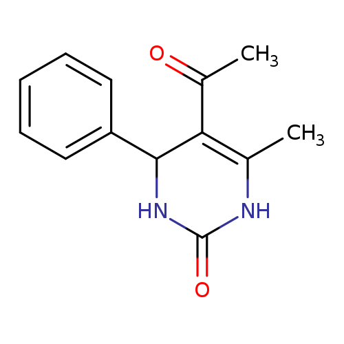 O=C1NC(=C(C(N1)c1ccccc1)C(=O)C)C
