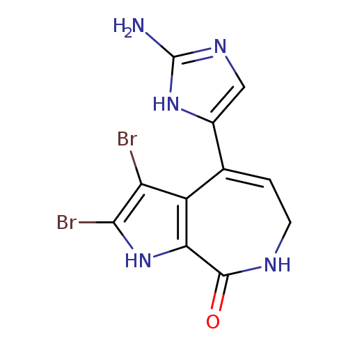O=C1NCC=C(c2c1[nH]c(c2Br)Br)c1cnc([nH]1)N