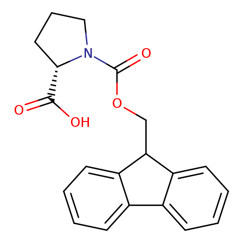 OC(=O)[C@@H]1CCCN1C(=O)OCC1c2ccccc2c2c1cccc2