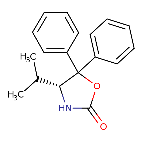 CC([C@H]1NC(=O)OC1(c1ccccc1)c1ccccc1)C