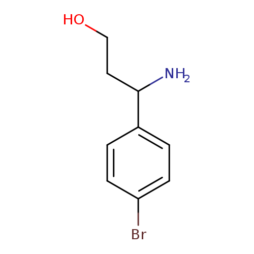 OCCC(c1ccc(cc1)Br)N