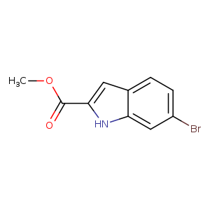 COC(=O)c1cc2c([nH]1)cc(cc2)Br