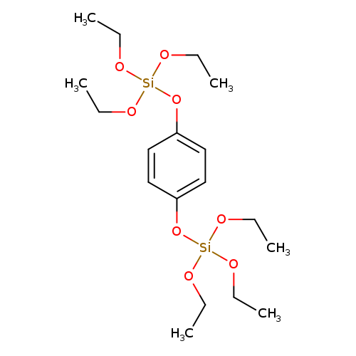 CCO[Si](Oc1ccc(cc1)O[Si](OCC)(OCC)OCC)(OCC)OCC