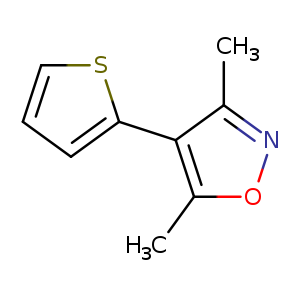 Cc1onc(c1c1cccs1)C