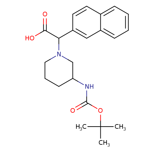 O=C(OC(C)(C)C)NC1CCCN(C1)C(c1ccc2c(c1)cccc2)C(=O)O
