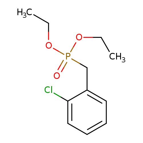 CCOP(=O)(Cc1ccccc1Cl)OCC