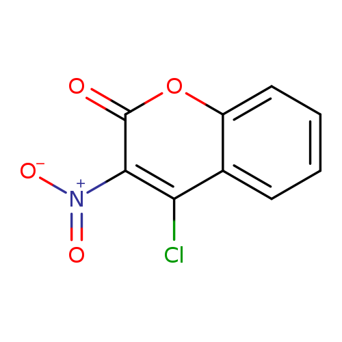 [O-][N+](=O)c1c(=O)oc2c(c1Cl)cccc2