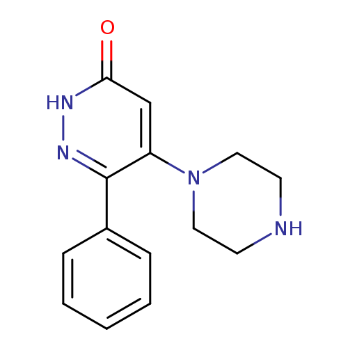 O=c1[nH]nc(c(c1)N1CCNCC1)c1ccccc1