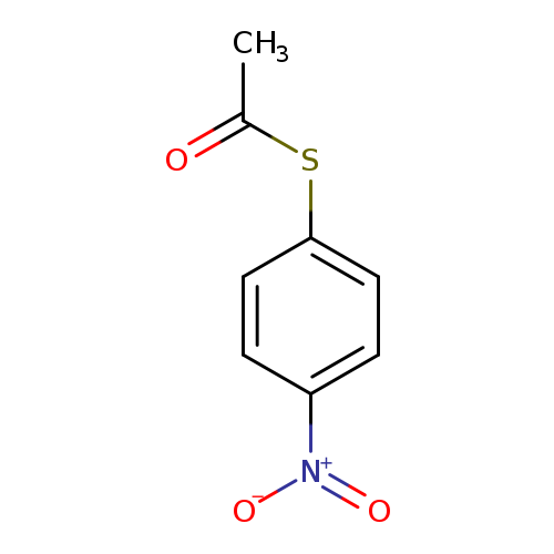 CC(=O)Sc1ccc(cc1)[N+](=O)[O-]