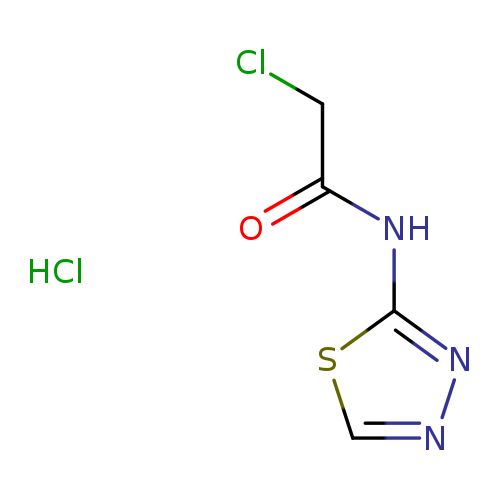 ClCC(=O)Nc1nncs1.Cl