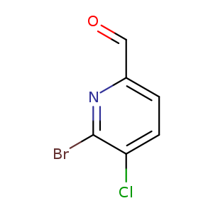 O=Cc1ccc(c(n1)Br)Cl
