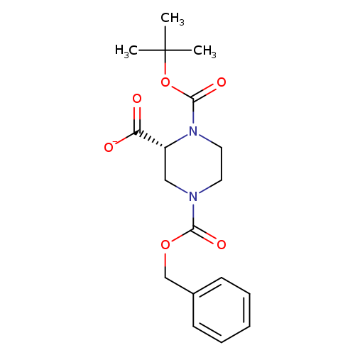 [O-]C(=O)[C@H]1CN(CCN1C(=O)OC(C)(C)C)C(=O)OCc1ccccc1