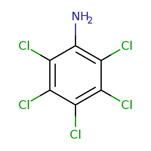 Clc1c(N)c(Cl)c(c(c1Cl)Cl)Cl