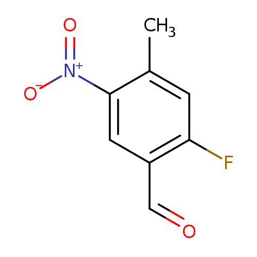 O=Cc1cc([N+](=O)[O-])c(cc1F)C