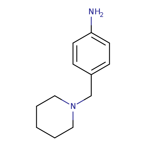 Nc1ccc(cc1)CN1CCCCC1