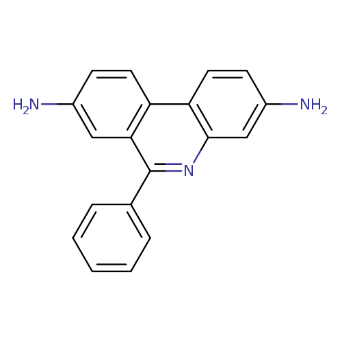 Nc1ccc2c(c1)c(nc1c2ccc(c1)N)c1ccccc1