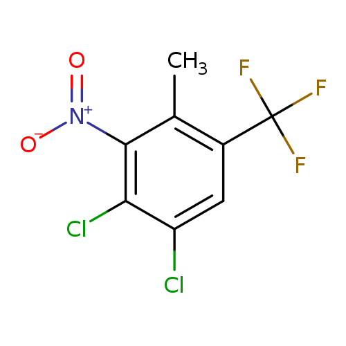 [O-][N+](=O)c1c(C)c(cc(c1Cl)Cl)C(F)(F)F