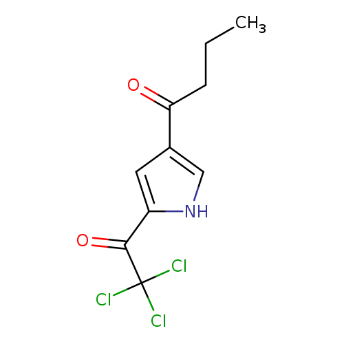 CCCC(=O)c1c[nH]c(c1)C(=O)C(Cl)(Cl)Cl