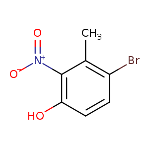 [O-][N+](=O)c1c(O)ccc(c1C)Br