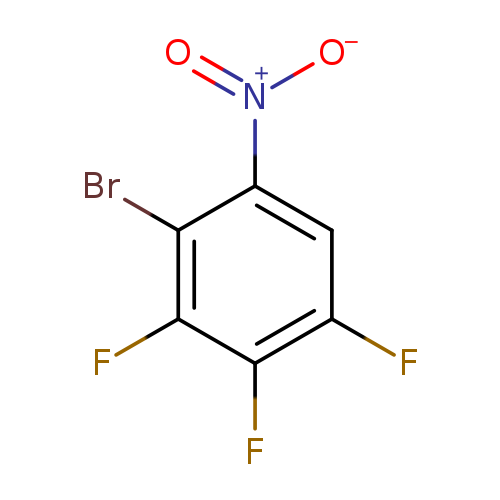 Fc1cc([N+](=O)[O-])c(c(c1F)F)Br