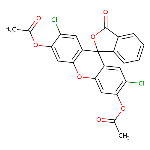 CC(=O)Oc1cc2Oc3cc(OC(=O)C)c(cc3C3(c2cc1Cl)OC(=O)c1c3cccc1)Cl