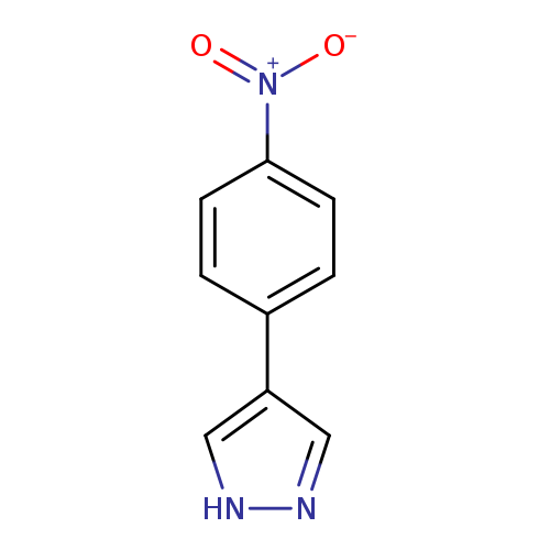 [O-][N+](=O)c1ccc(cc1)c1c[nH]nc1