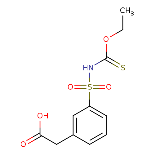 CCOC(=S)NS(=O)(=O)c1cccc(c1)CC(=O)O