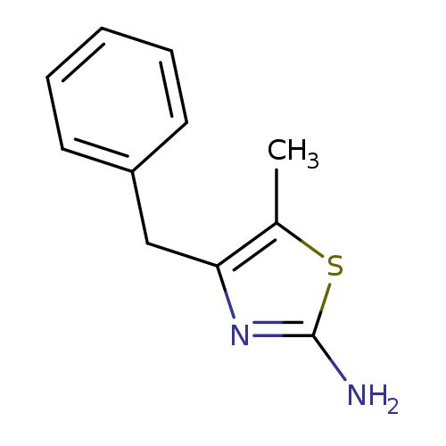 Nc1sc(c(n1)Cc1ccccc1)C