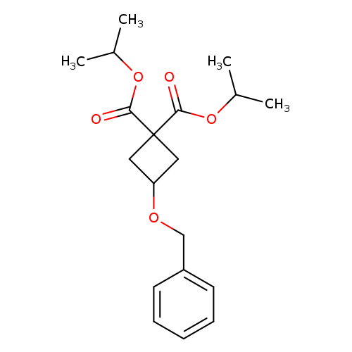 CC(OC(=O)C1(CC(C1)OCc1ccccc1)C(=O)OC(C)C)C