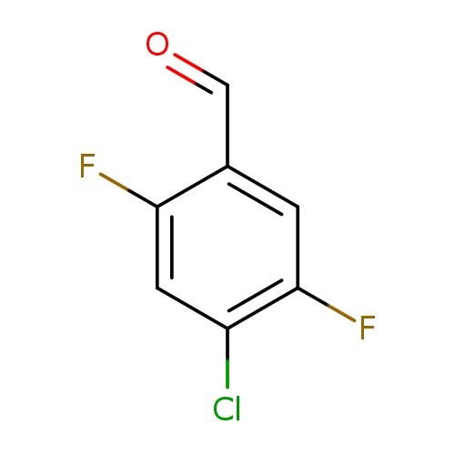 O=Cc1cc(F)c(cc1F)Cl