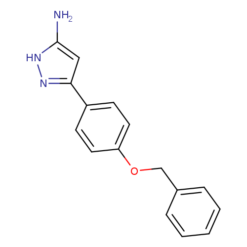 Nc1[nH]nc(c1)c1ccc(cc1)OCc1ccccc1