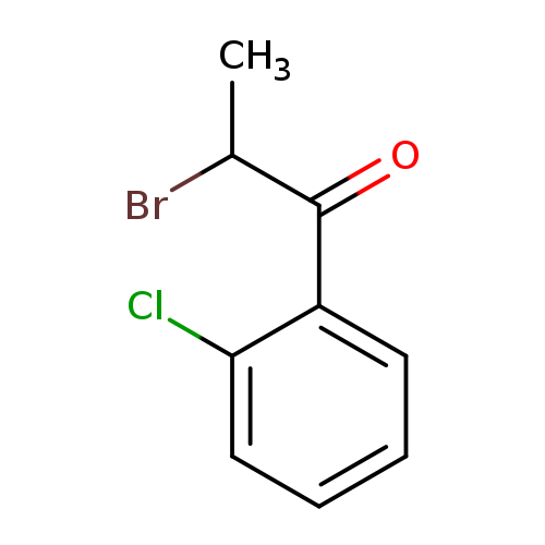 CC(C(=O)c1ccccc1Cl)Br