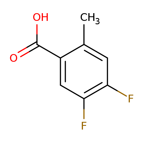 OC(=O)c1cc(F)c(cc1C)F