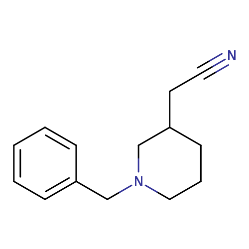 N#CCC1CCCN(C1)Cc1ccccc1