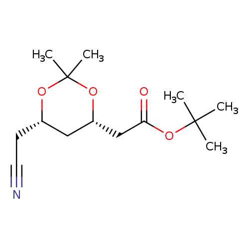 N#CC[C@H]1C[C@@H](CC(=O)OC(C)(C)C)OC(O1)(C)C
