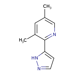 Cc1cnc(c(c1)C)c1ccn[nH]1