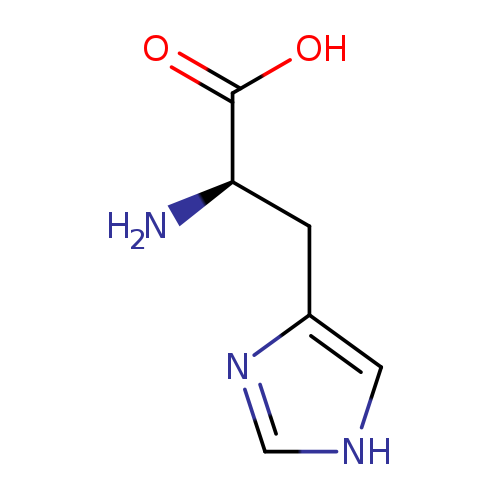 N[C@@H](C(=O)O)Cc1c[nH]cn1