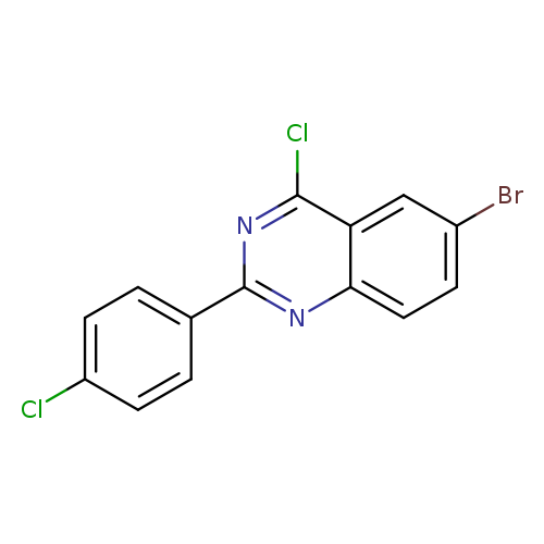 Clc1ccc(cc1)c1nc(Cl)c2c(n1)ccc(c2)Br