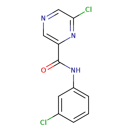 Clc1cccc(c1)NC(=O)c1cncc(n1)Cl