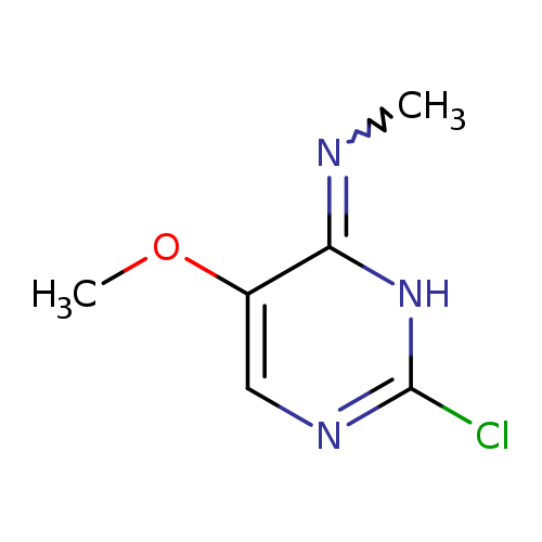 CN=c1c(OC)cnc([nH]1)Cl