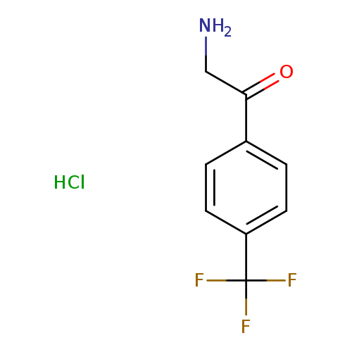 NCC(=O)c1ccc(cc1)C(F)(F)F.Cl