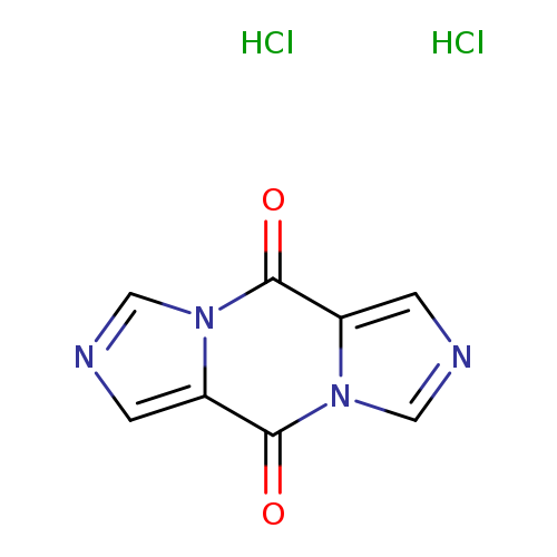 O=c1c2cncn2c(=O)c2n1cnc2.Cl.Cl